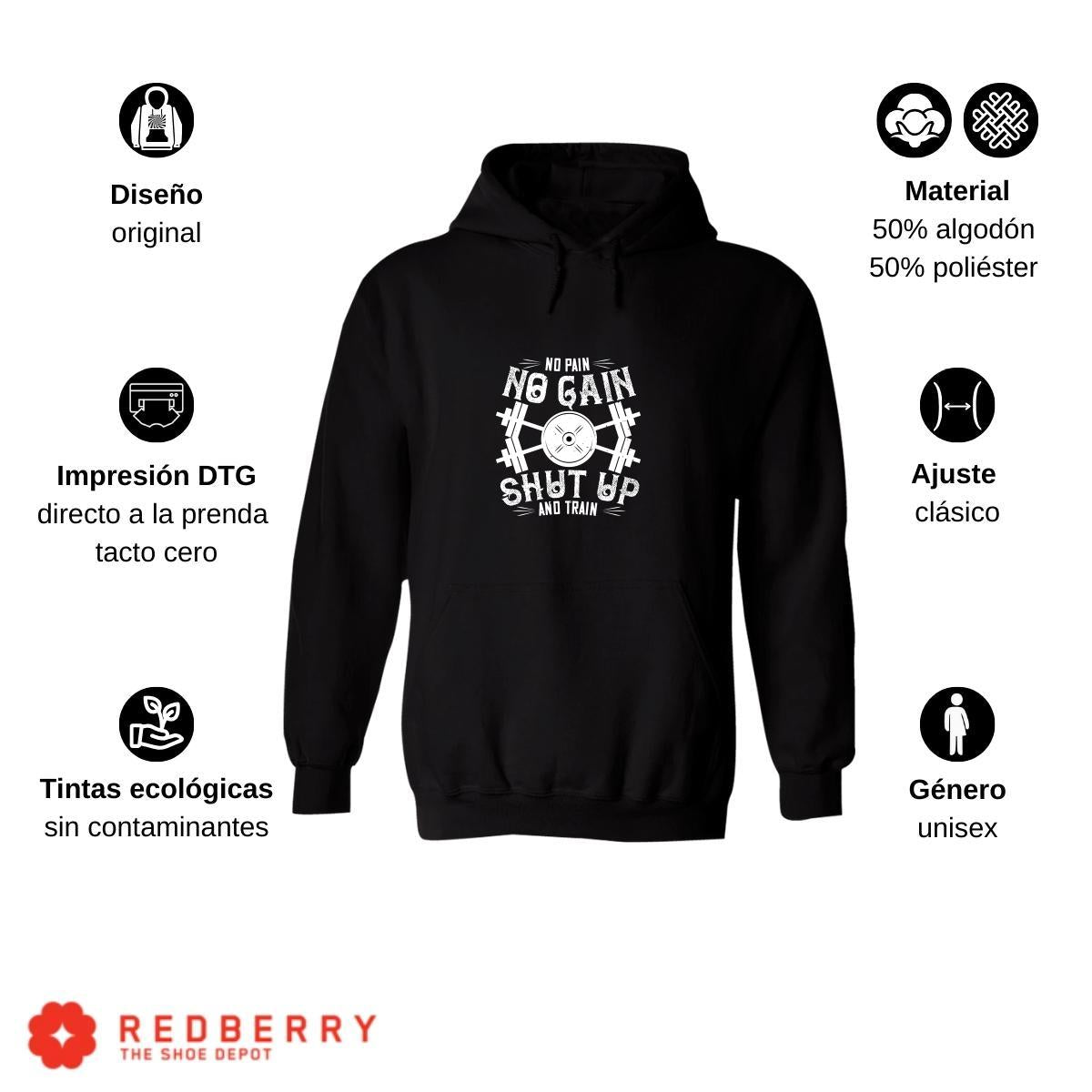 Sudadera Hombre  Hoodie Fitness Gym Ejercicio 018