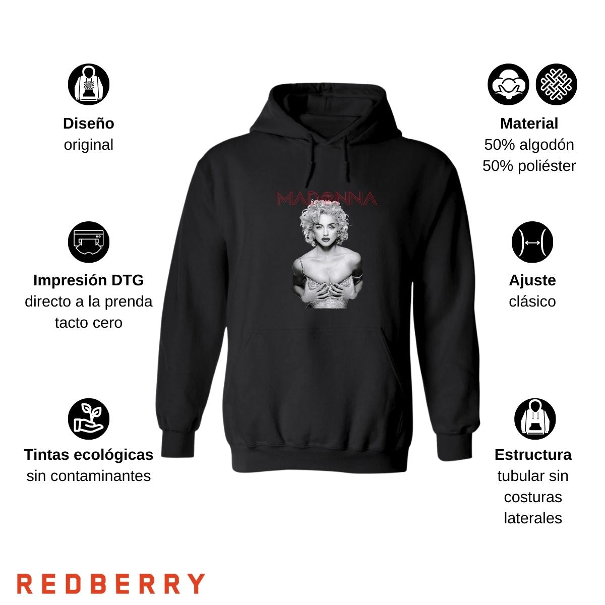 Sudadera para Mujer Hoodie Madonna