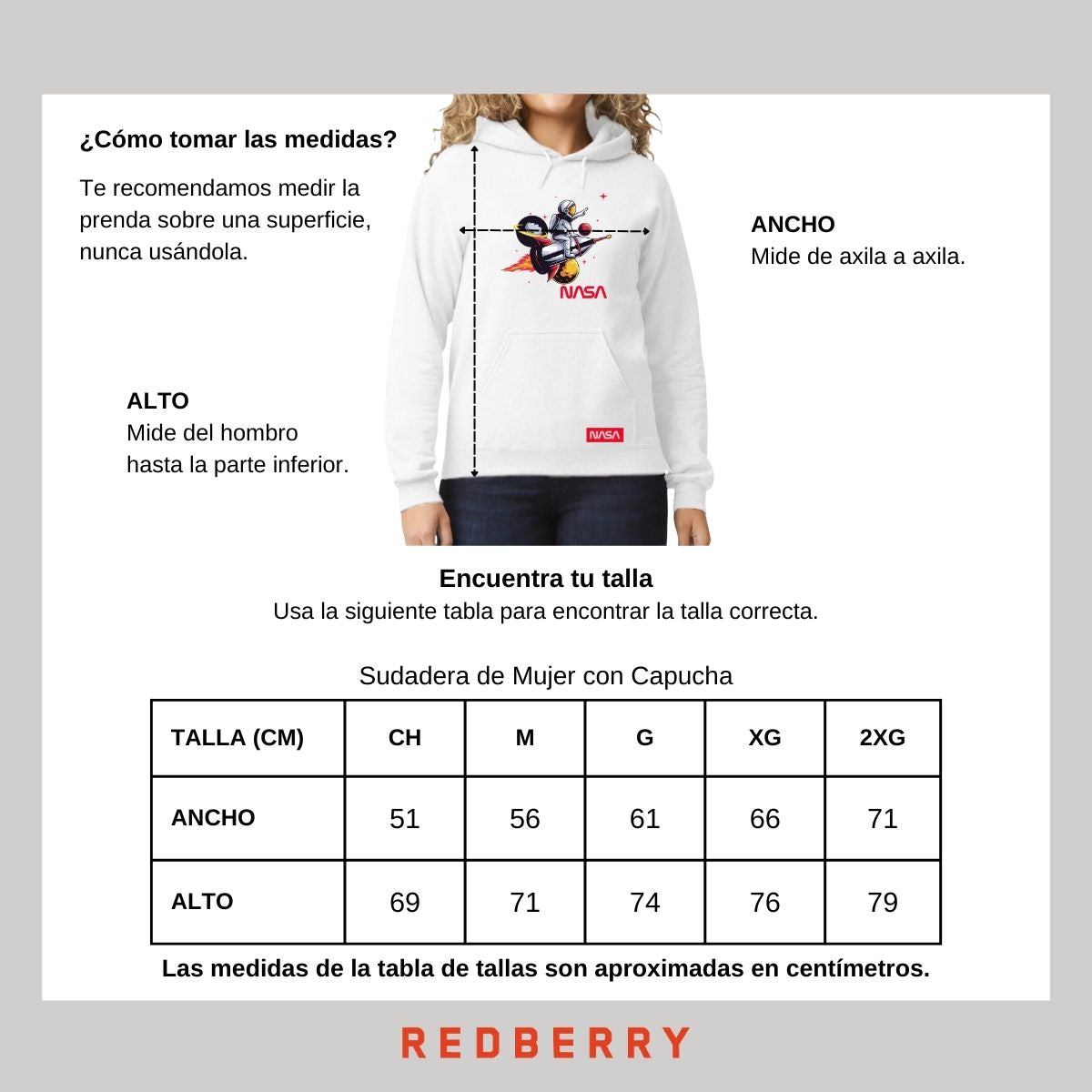 Sudadera para Mujer Hoodie Nasa Seal