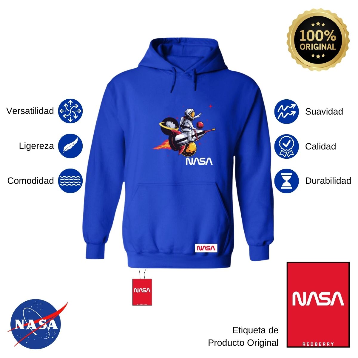 Sudadera para Mujer Hoodie Nasa Seal