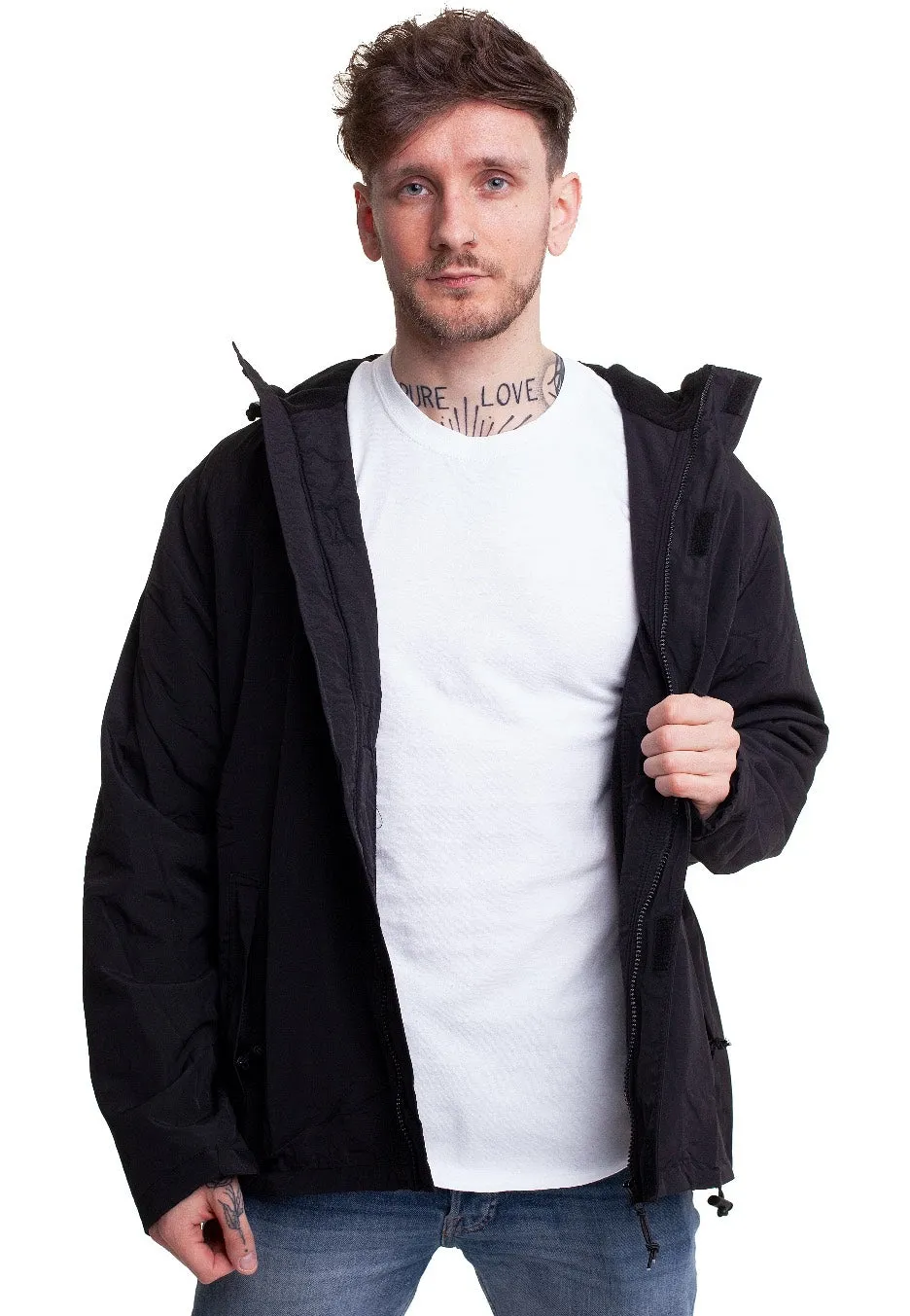 Surplus - Zipper Black - Windbreaker