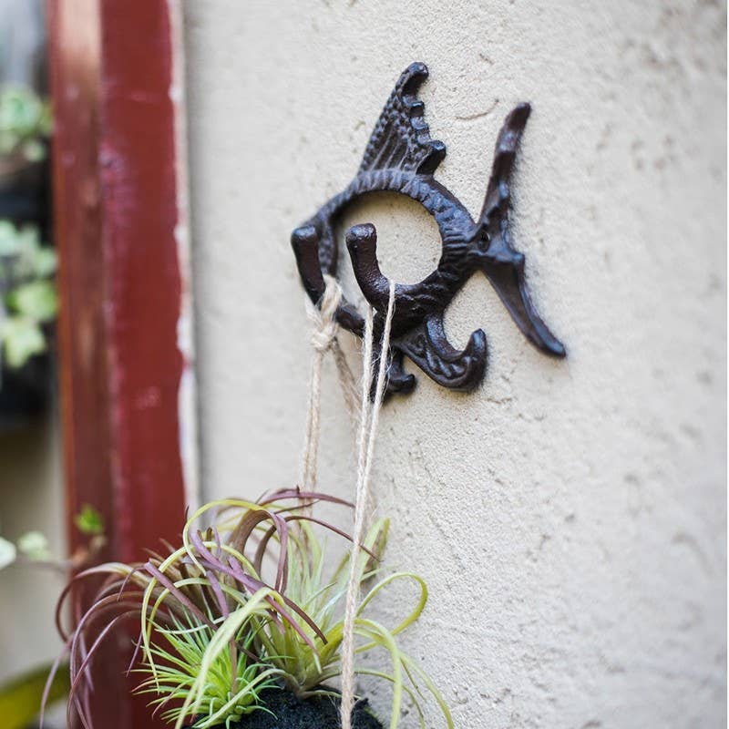 Vagabond Vintage - Antique Cast Iron Fish Wall Hook