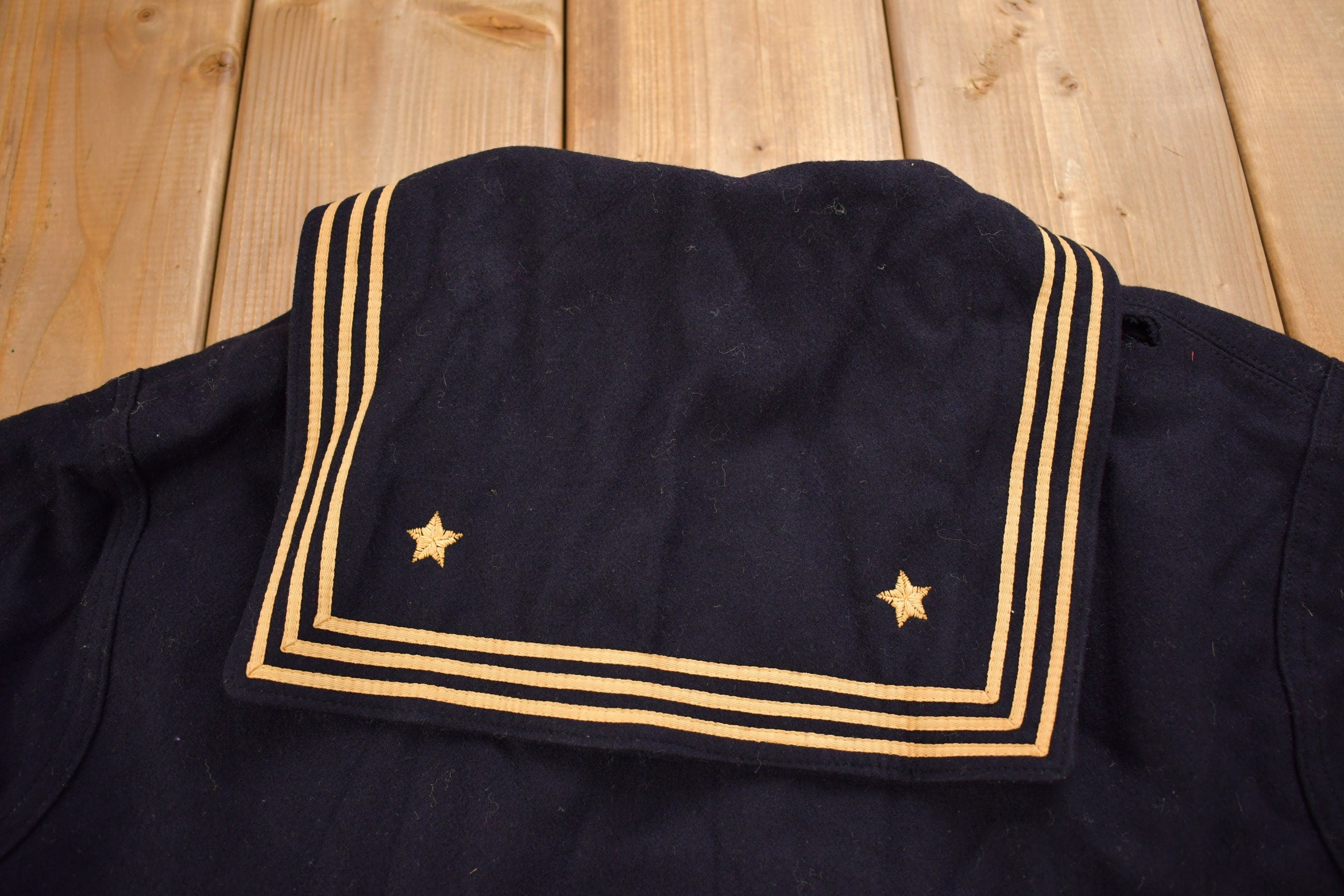 Vintage 1940s US Navy Naval Wool Sweater / Navy Wool Sweater / Vintage Military / Militaria