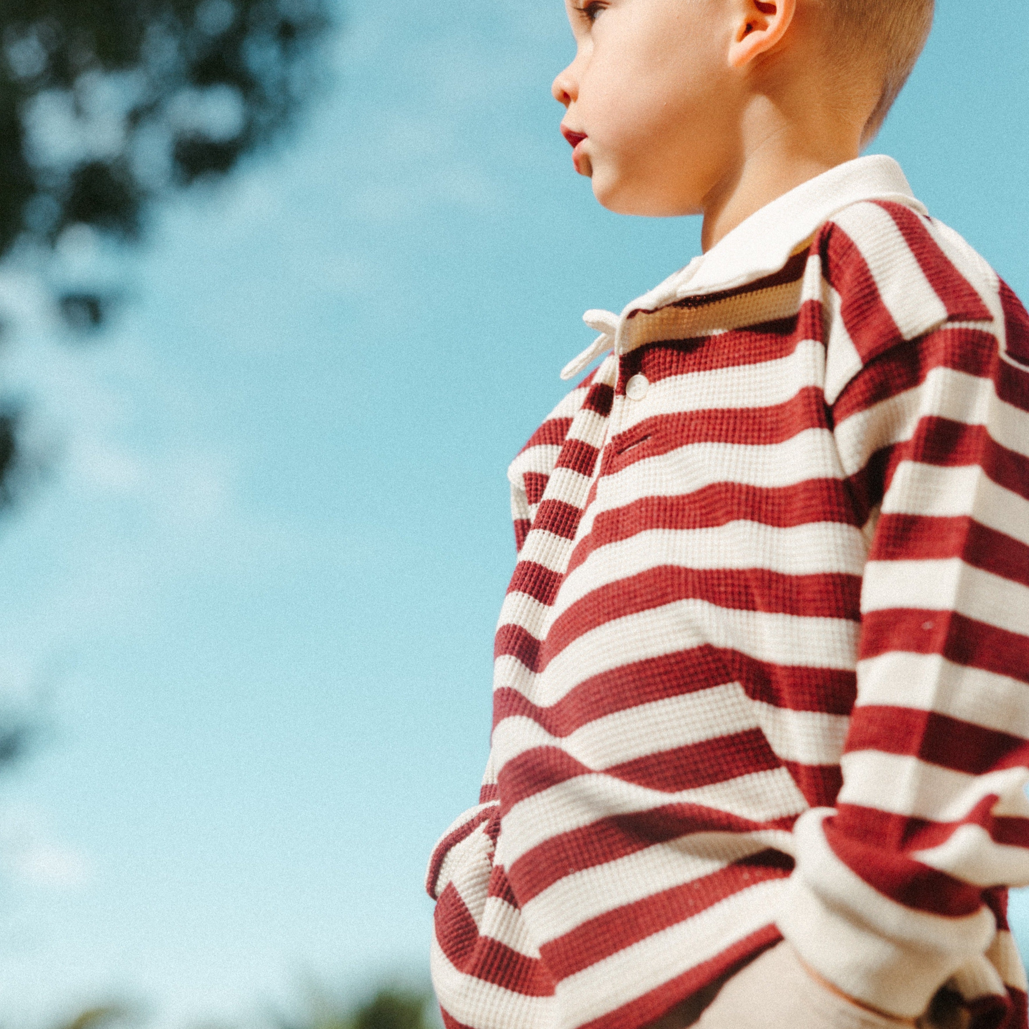 Waffle Stripe Sweater