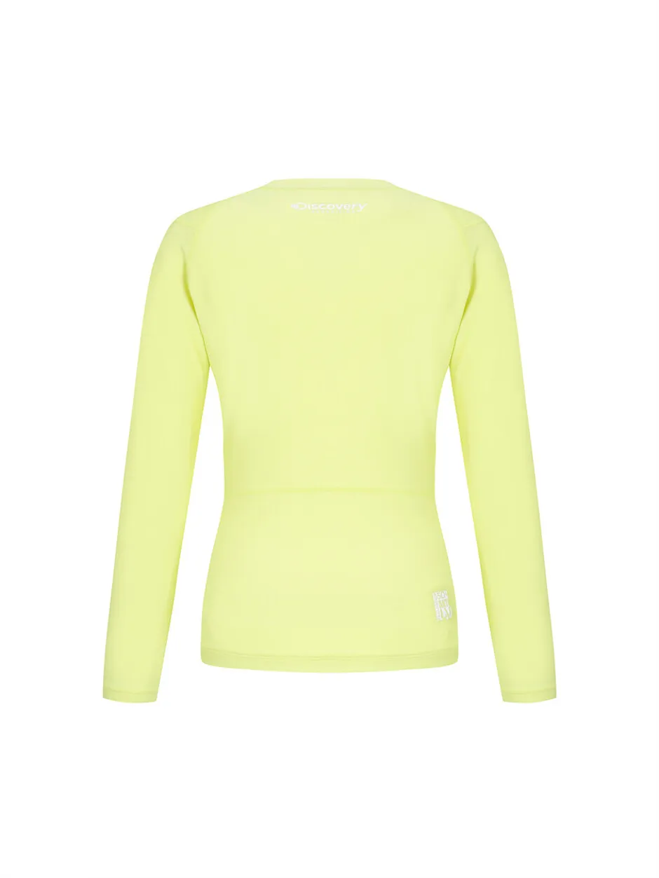 [WMS] Woman Essential Logo Rashguard Lime