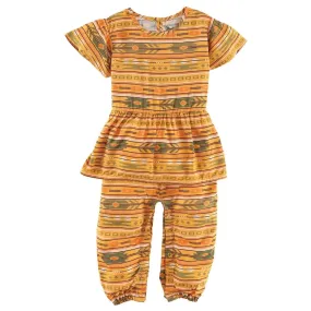 Wrangler Baby Girl's Skirted Jumpsuit in Yellow