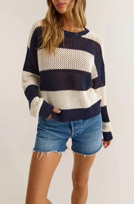 Z SUPPLY BROADBEACH STRIPE SWEATER